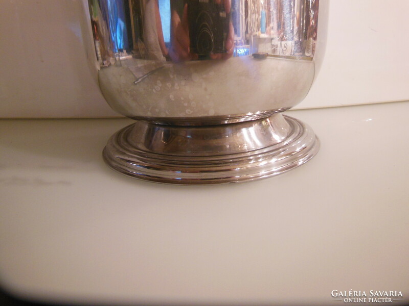 Champagne holder - silver-plated - 24 x 23 x 20 cm - 1.15 kg - German - old - not scratched