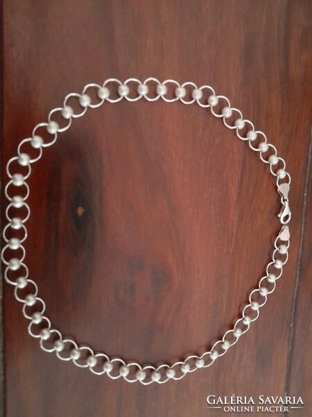 Showy silver necklace, necklace