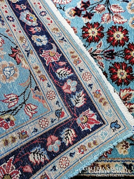 Blue, Iranian abrash handmade, carpet special! 90 X 200 cm