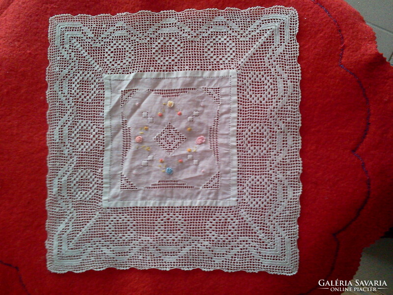 Antique handkerchief - ticket handkerchief - tablecloth