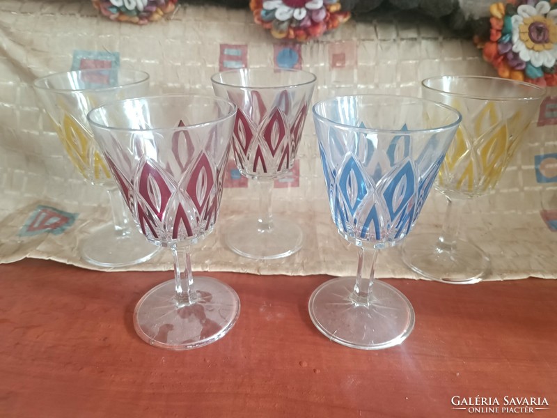 Colorful crystal glasses
