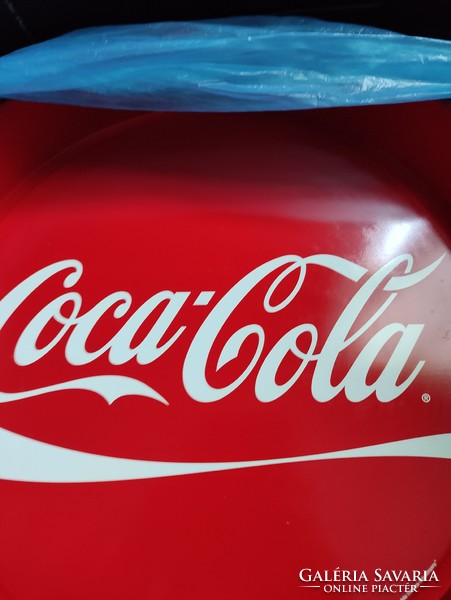 Coca-Cola kerek pincértálca fém nagyméretű.