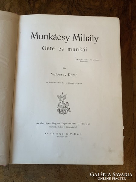 Mihály Münkacsy's Pesti diary album 1898