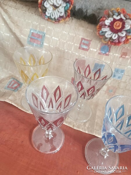 Colorful crystal glasses