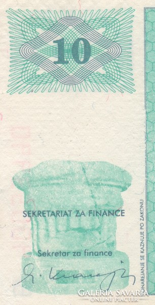 * 10 TOLAR SZLOVÉNIA 1990 *