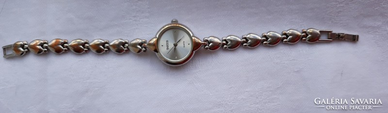 Used women's secco Japanese jewelry watch