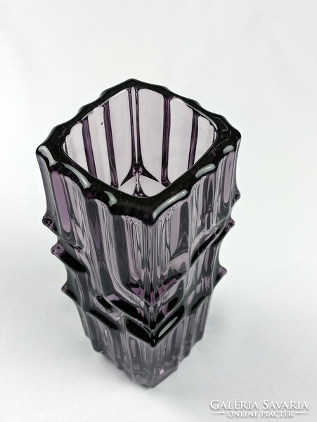 Cseh művészi üveg váza - Vladislav Urban - Sklo Union 1968 Rosice