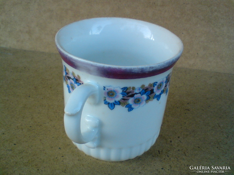 Antique Zsolnay porcelain mug with five-tower mark