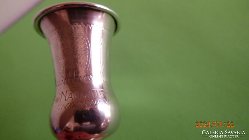 Kiddush pohár ezüst 48 gr. , Nadworne 1925-ből