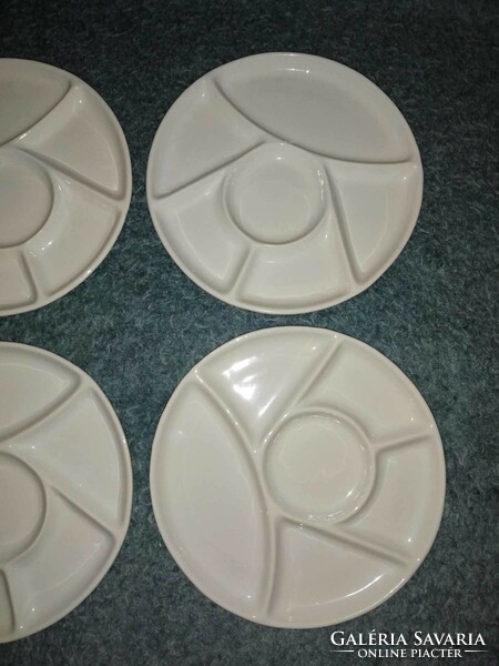 Divided porcelain plate set, 6 pieces in one, dia. 22.5 cm (a8)