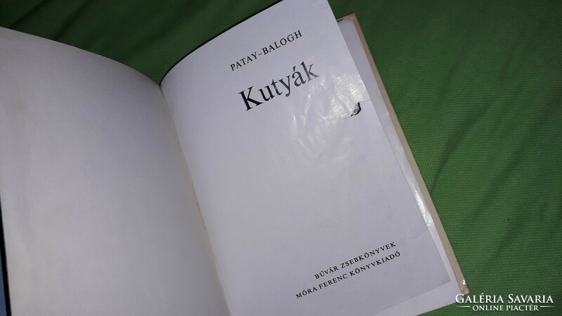 1975.Patay László :Kutyák - BÚVÁR ZSEBKÖNYV könyv a képek szerint  MÓRA