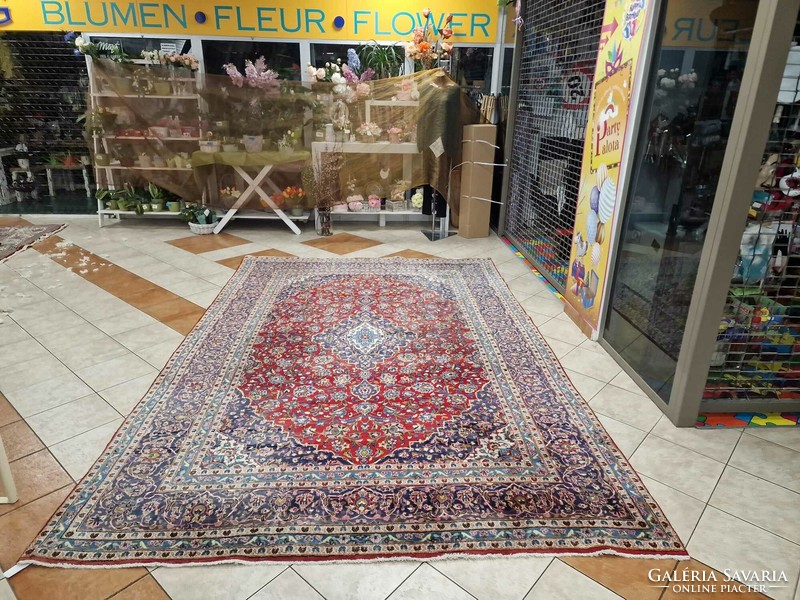 Huge Iranian Keshan hand-knotted 240x365 cm wool Persian rug mz242