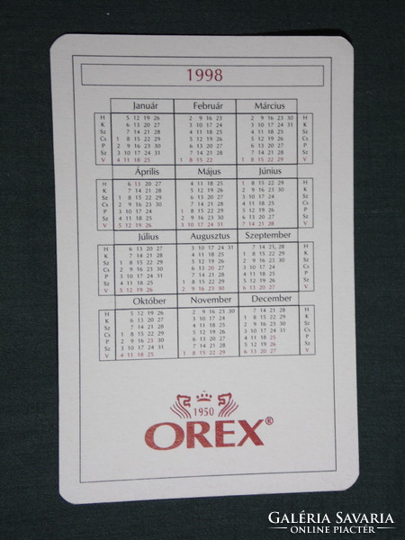 Card calendar, orex watch jewelry company, Budapest, tissot watch, 1998, (6)