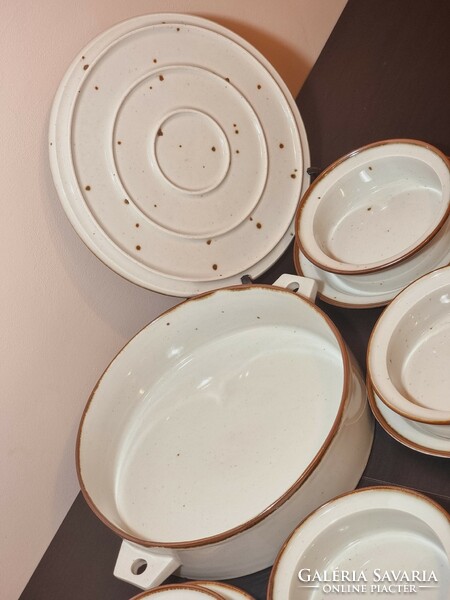 Dansk design / niels refsgaard/ the work of a Danish manufactory, porcelain - stoneware set elements, xx.Szd