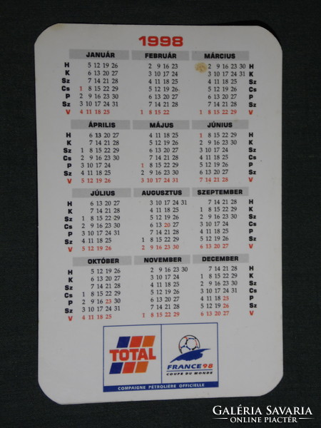 Card calendar, total gas stations, graphic designer, advertising figure, ladybug, 1998, (6)