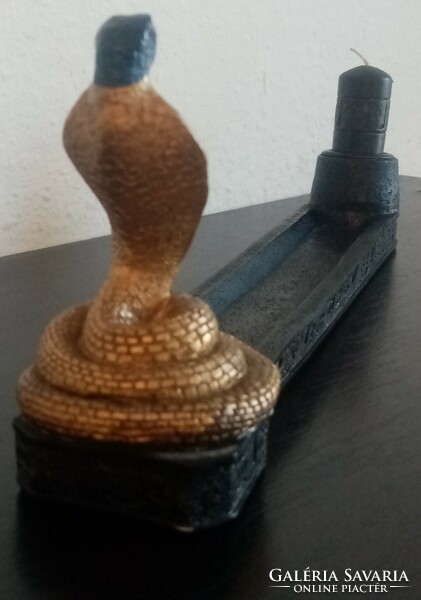 Cobra figure incense burner & candle holder for sale