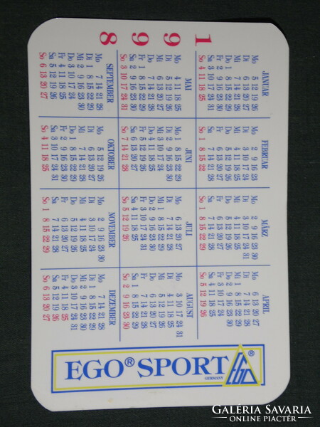 Card calendar, ego sport skiing, snowboarding, clothing fashion, male, female model, 1998, (6)