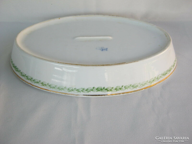 Zsolnay porcelain oval bowl 25 cm
