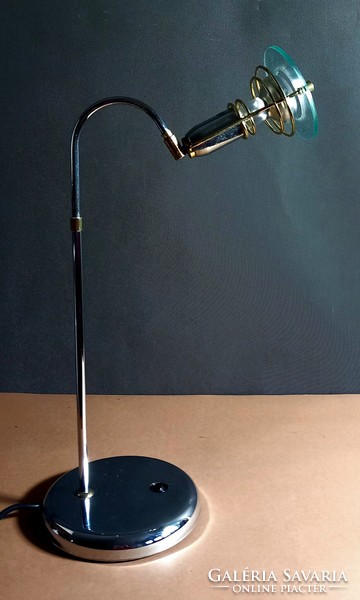 Postmodern chrome glass table lamp negotiable