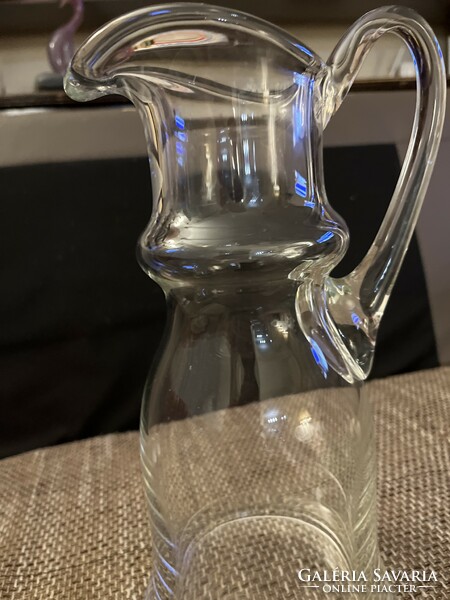 Beautifully shaped, 1 liter glass jug in perfect condition!