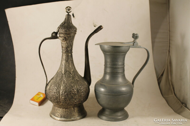 Tin and metal decanters 669