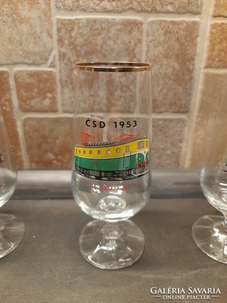 Set of retro train coasters, with the dates marking the commissioning of the respective varieties.