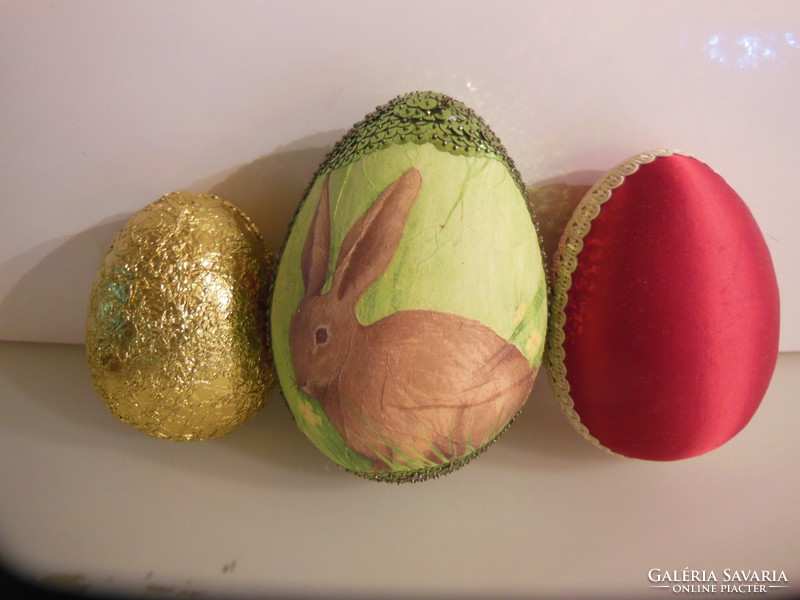 Easter - eggs - 3 pieces! - Candy holder - 15 - 13 - 10 cm - beautiful - flawless - usable
