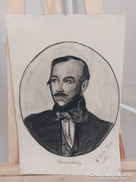 (K) Vörösmarty Mihály grafika 1901-ből 42x28 cm