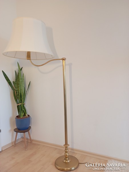 Mid-century brass floor lamp