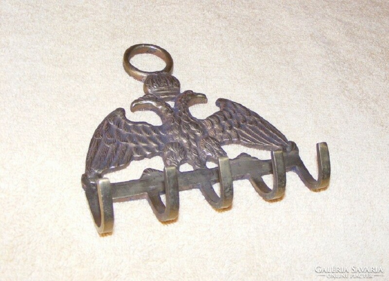 Two-headed crowned eagle wall hanger, keychain, hanger