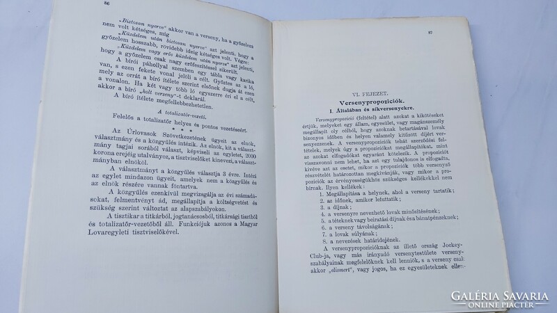 A lóverseny (A galoppsport kézikönyve) K.Karlovszky Endre 1912-es kiadás