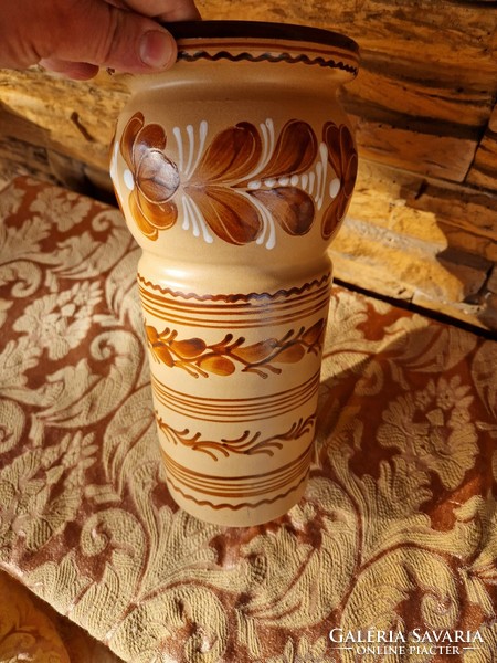 Hódmezővásárhely ceramic vase 28cm