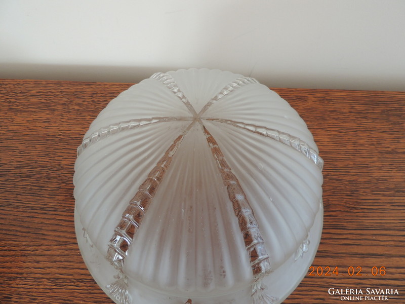 Antique glass lampshade