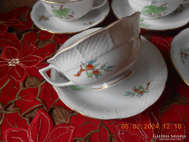 Tea cup with rosehip pattern from Herend