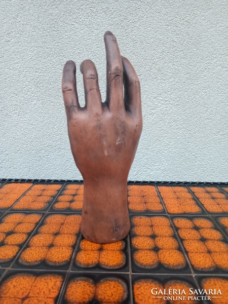 Ceramic terracotta hand marked. Negotiable.