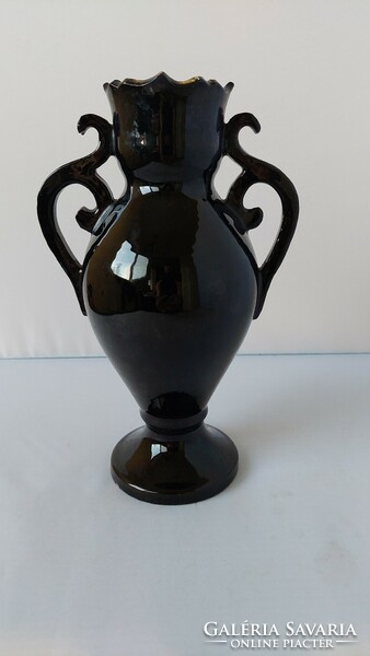 Kántor kerámia váza,Karcag,jelzett körbélyeges