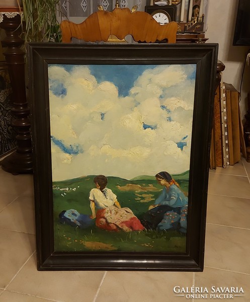 A brilliant antique painting by Béla Iványi Grünwald!