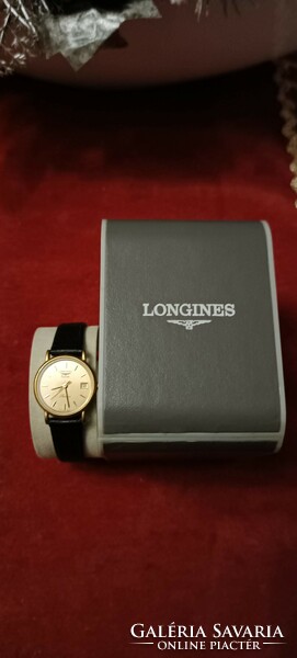 Longines women's quartz leather watch with serial number and original warranty card