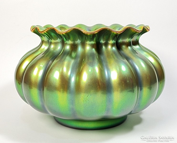 Beautiful, large Zsolnay eozin chipped vase / vase