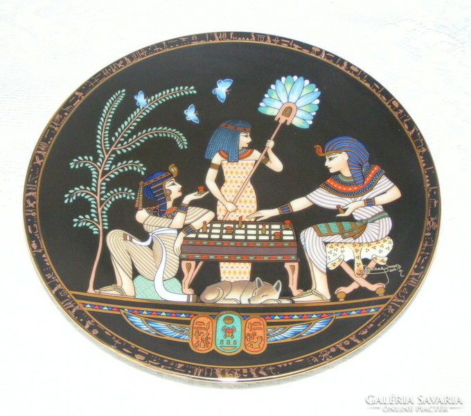 Egyptian marked porcelain wall plate