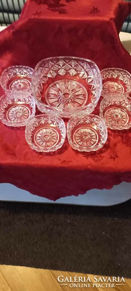 Crystal compote set