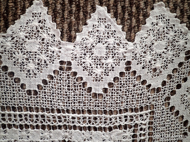 7 Pcs hand crocheted lace tablecloth vintage needlework hand crocheted lace tablecloth