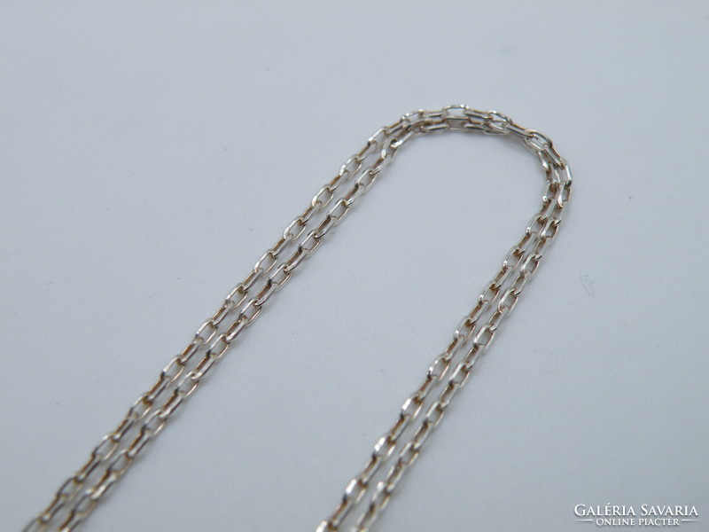 UK0131  Elegáns ezüst nyaklánc nagyméretű szív alakú medál 925