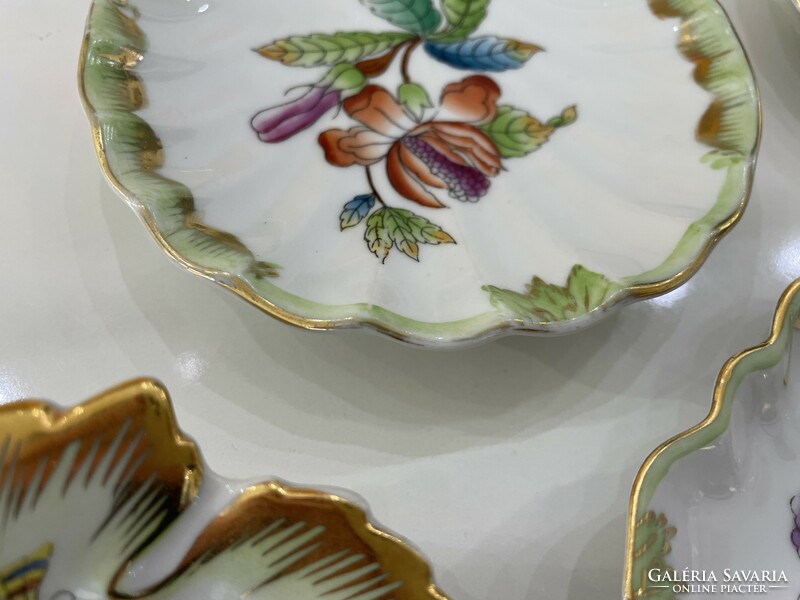 Herendi Vitória eton mintás pillangós csomag porcelán tál tányér