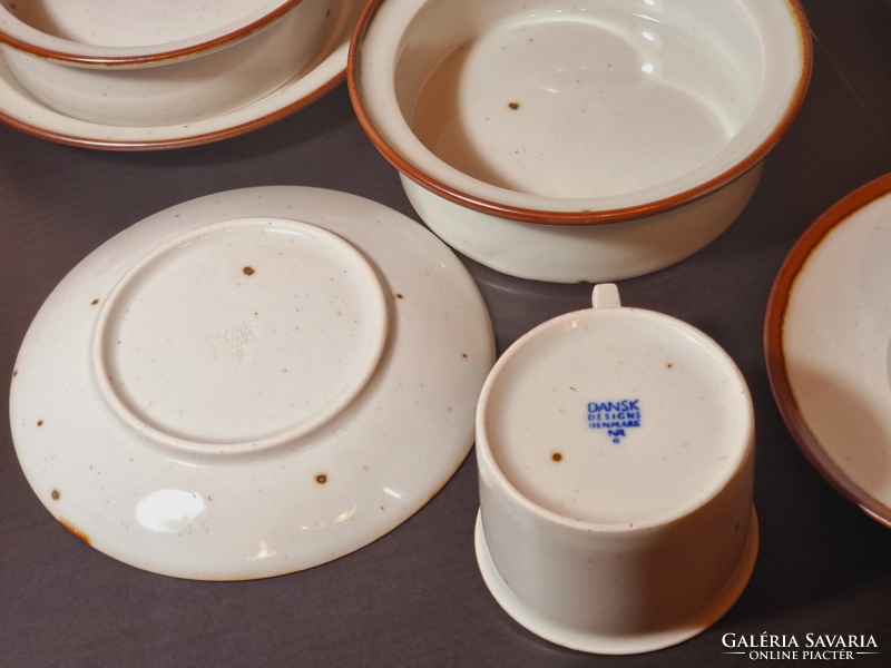 Dansk design / niels refsgaard/ the work of a Danish manufactory, porcelain - stoneware set elements, xx.Szd