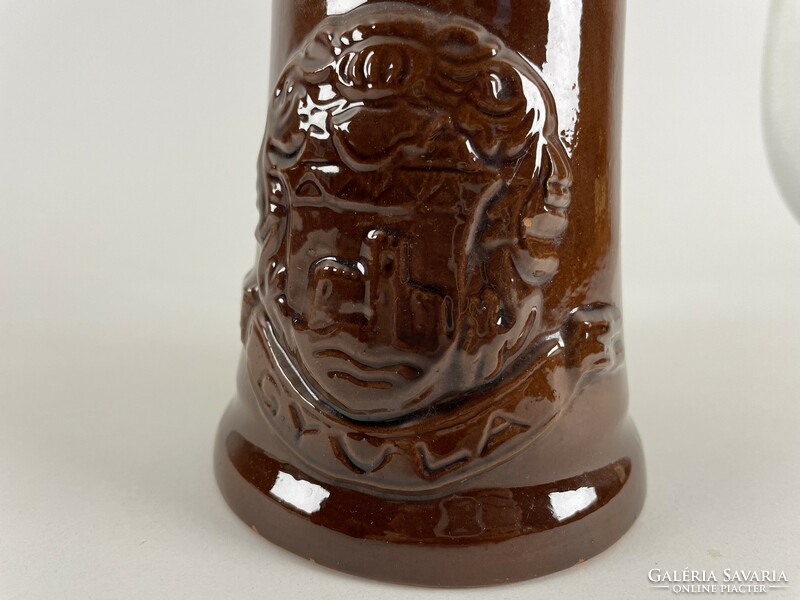 Glazed ceramic beer mug - Gyula Castle