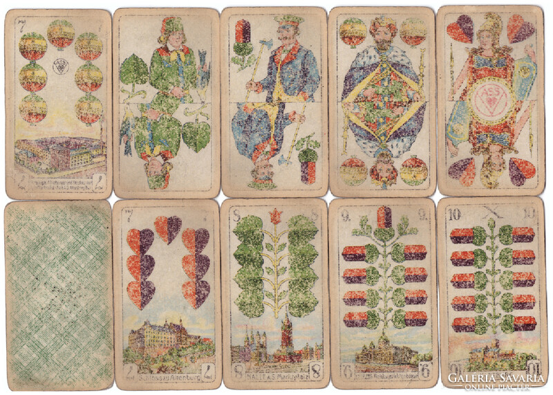 238. German serialized skat card Prussian card image Vass Altenburg Thuringia 32 sheets around 1940