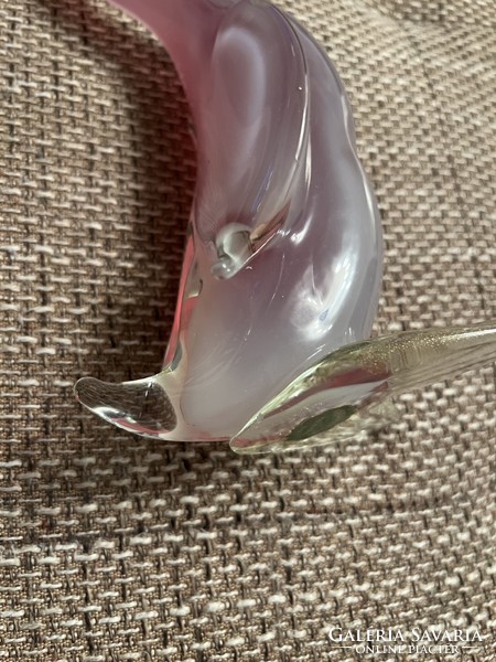 Murano duck marked with a label, 26 cm high, flawless!