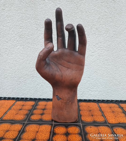 Ceramic terracotta hand marked. Negotiable.