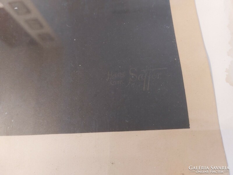 (K) marked hans konrad saffer print (?) 35X40 cm with frame